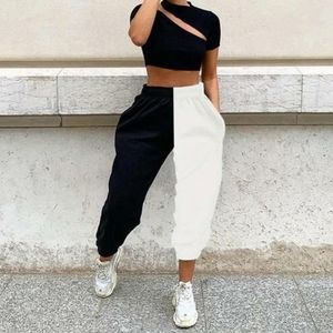 Black and white Sweatpants